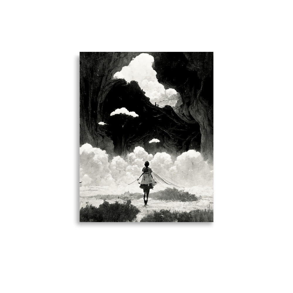 Flying Free: B&W - Luster Poster