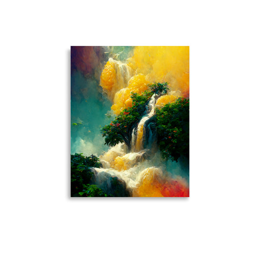 Cascading Nature: Neutral - Luster Poster