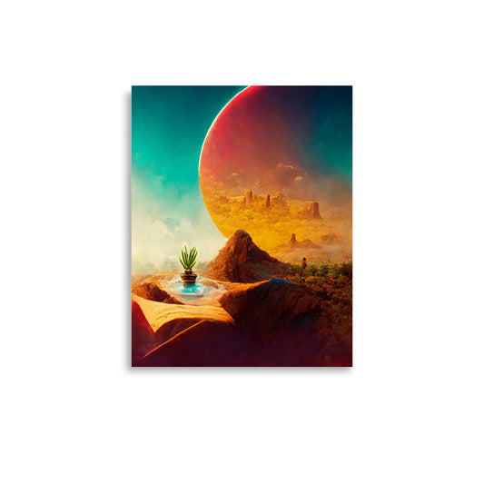 Desert Oasis: Vibrant - Luster Poster