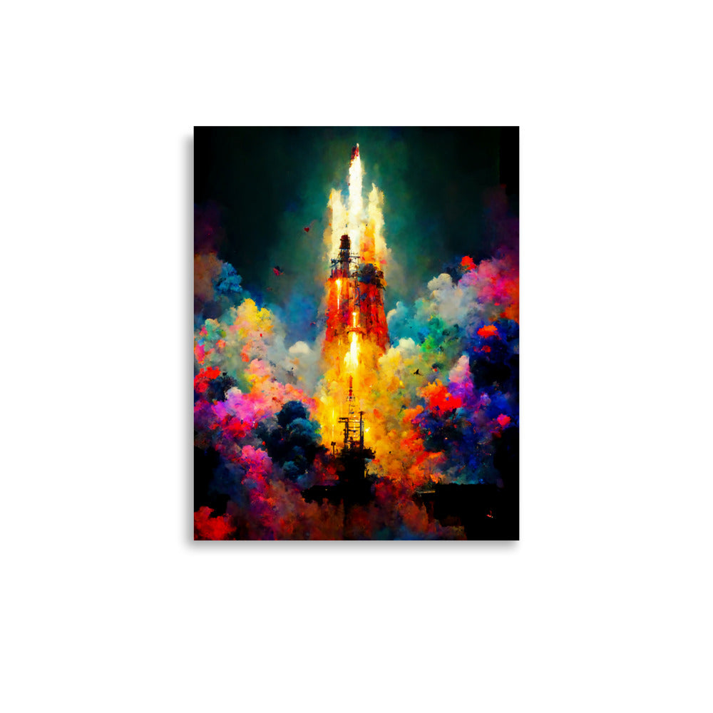 Fiery Exit: Vibrant - Luster Poster