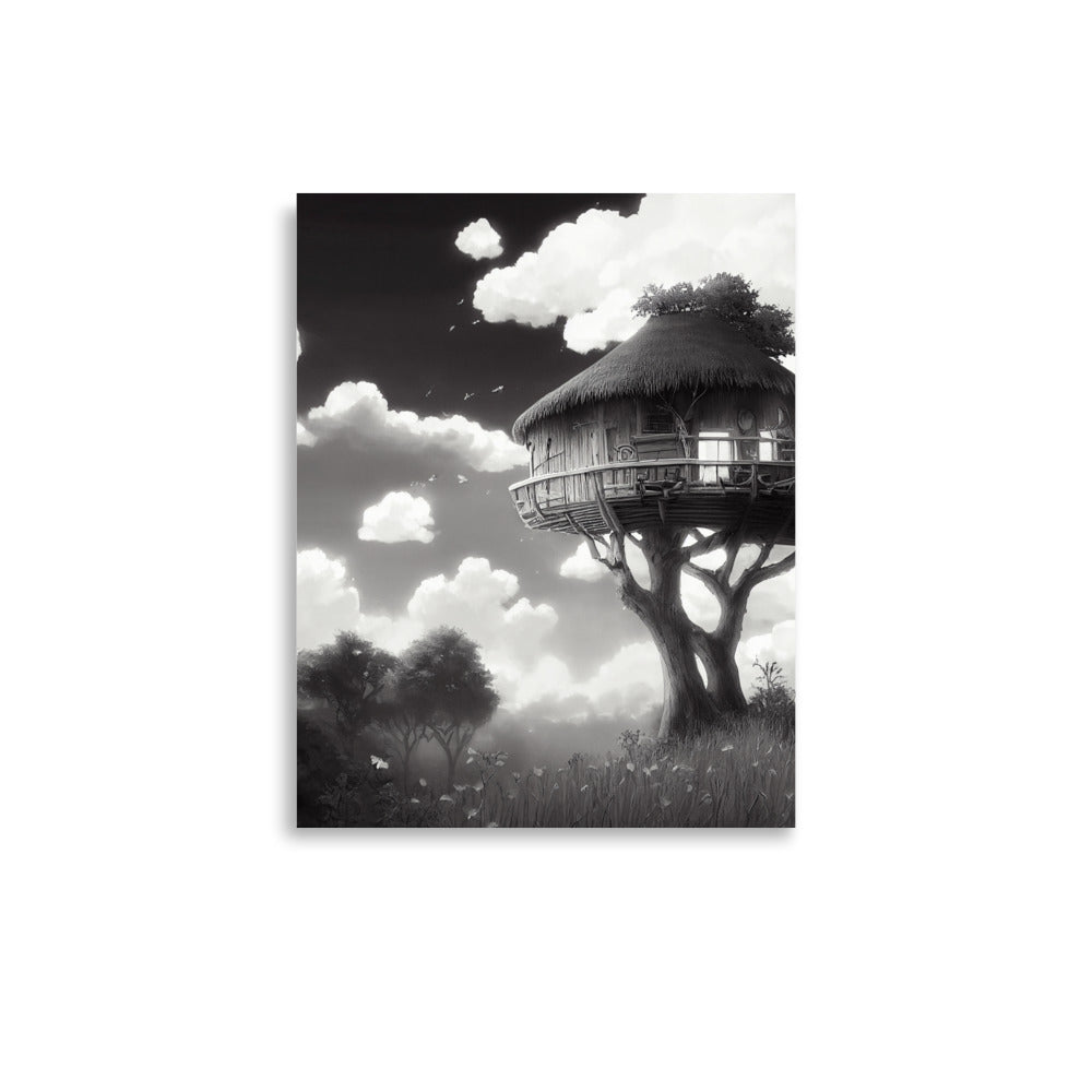 TreeHouse Vibes: B&W - Luster Poster