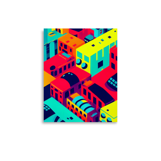 City Shapes: Vibrant - Luster Poster