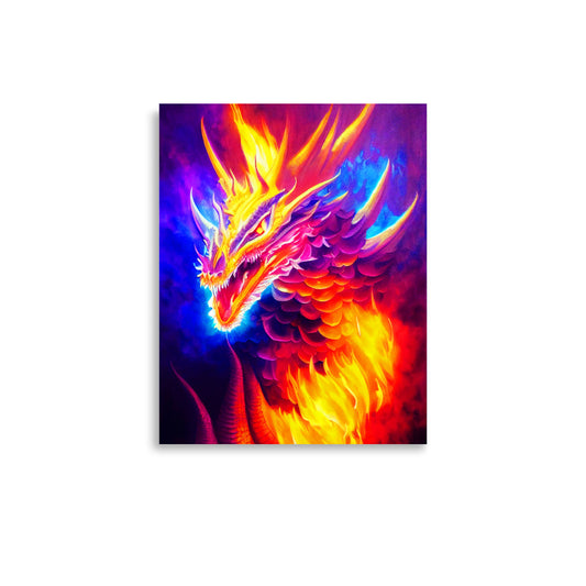 Fiery Friend: Vibrant - Luster Poster