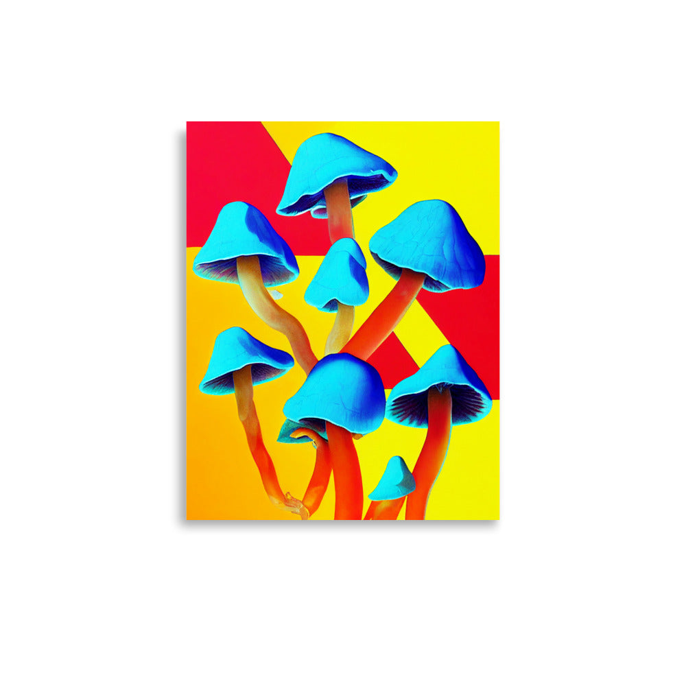 Mushroom Magic: Vibrant - Luster Poster