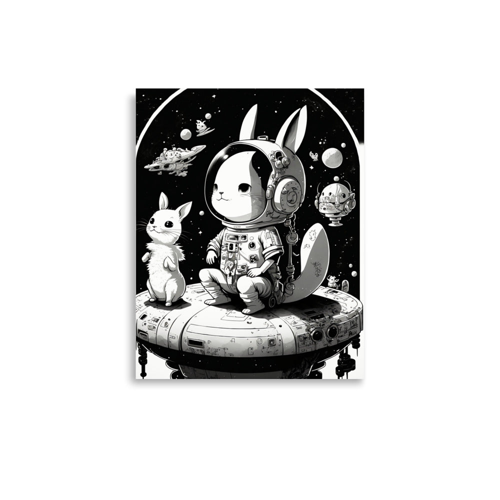 Cool Traveller: B&W - Luster Poster