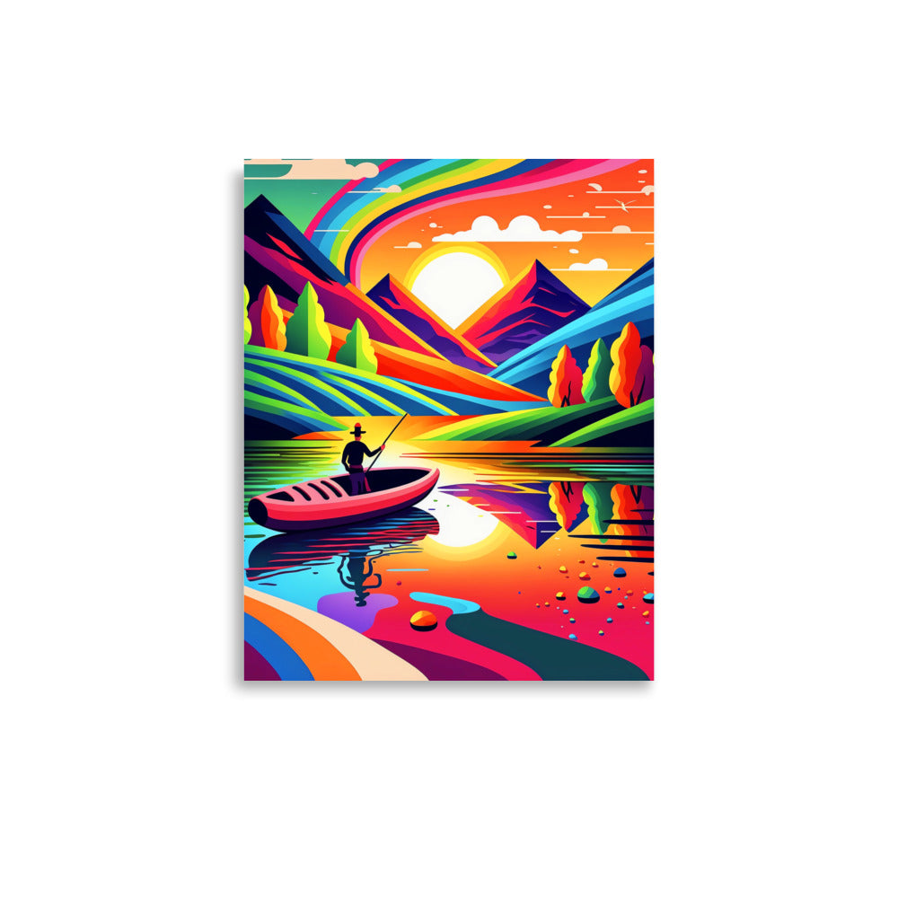 Fishing Fantasy: Vibrant - Luster Poster