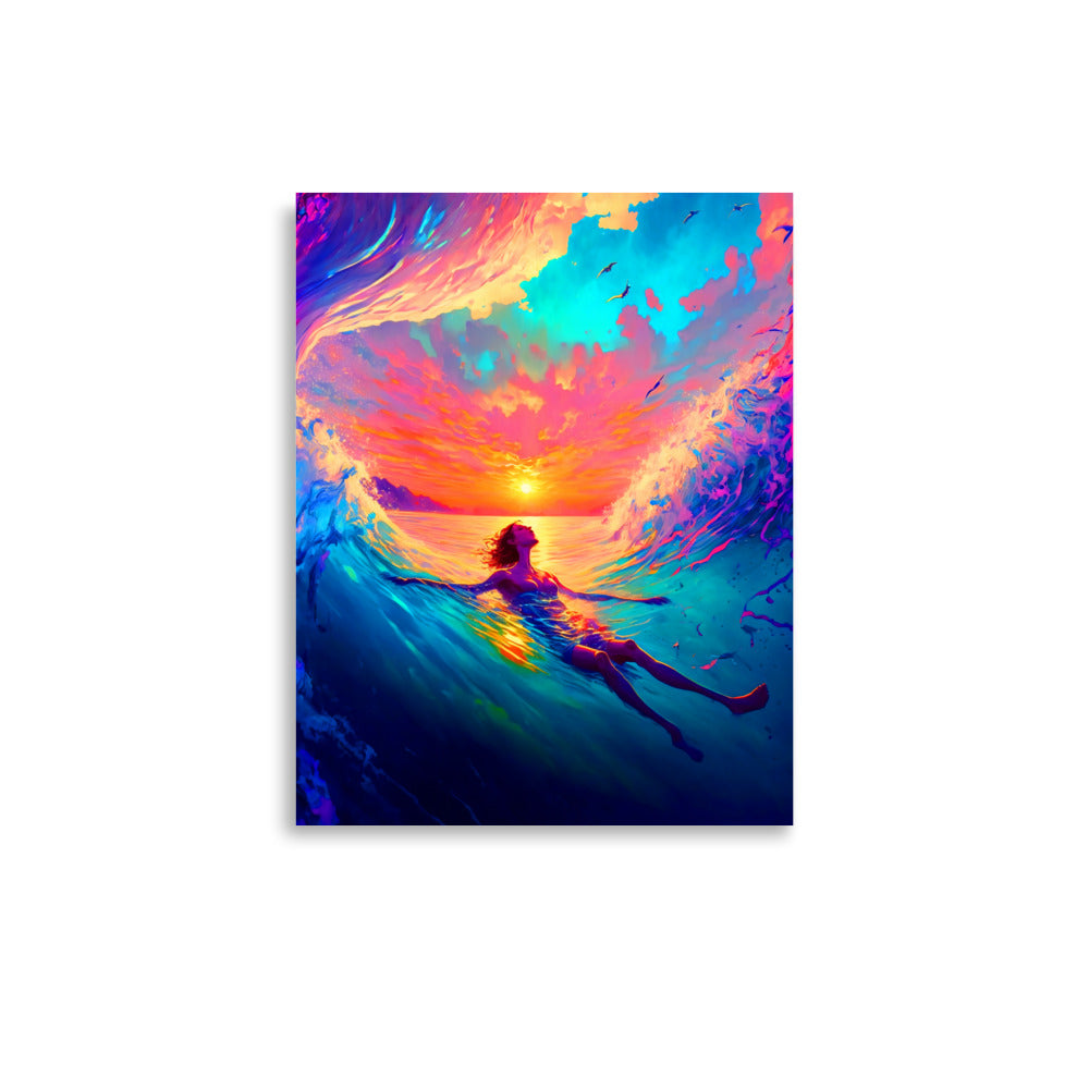 Wave Walker: Vibrant - Luster Poster