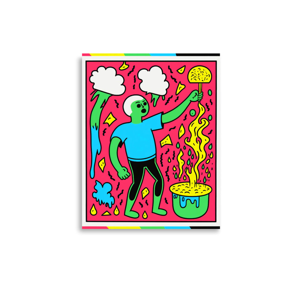 Crazy Cartoons: Vibrant - Luster Poster – MyAiRT