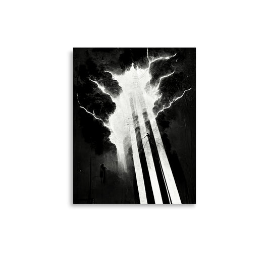 Electrical Energy: B&W - Luster Poster