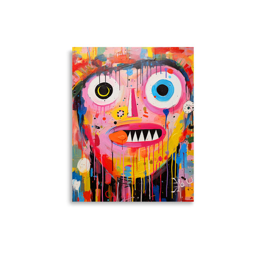 Curious Faces: Vibrant 3/4 - Luster Poster