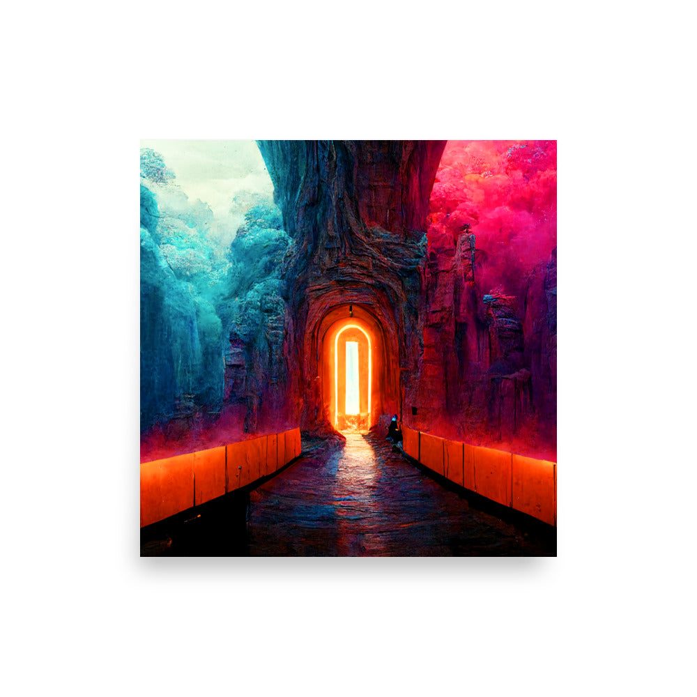 Portal Jumping: Vibrant - Luster Poster