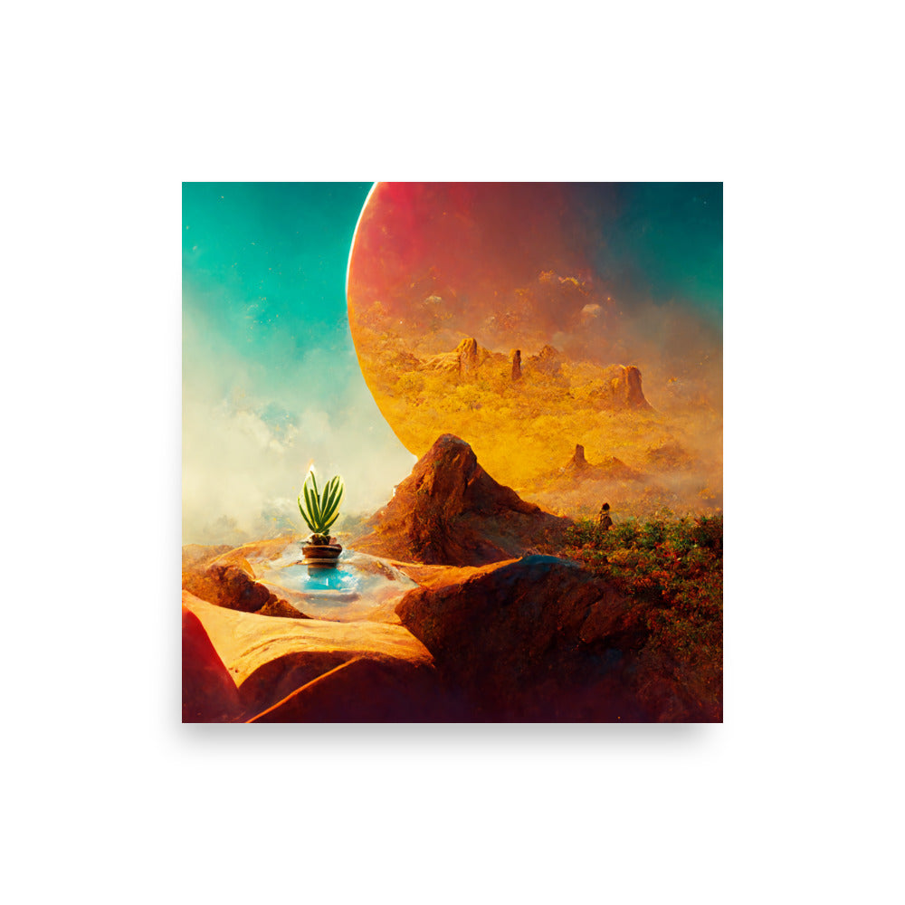 Desert Oasis: Vibrant - Luster Poster