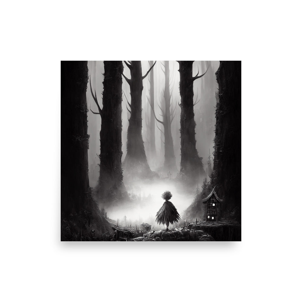 Familiar Forests: B&W - Luster Poster