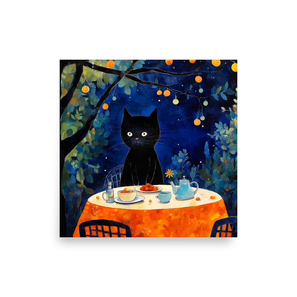 Feline Dinner N2 - Luster Poster