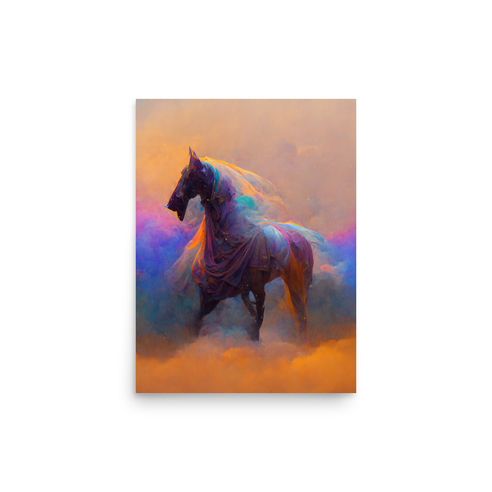 Ghost Horse: Vibrant - Luster Poster