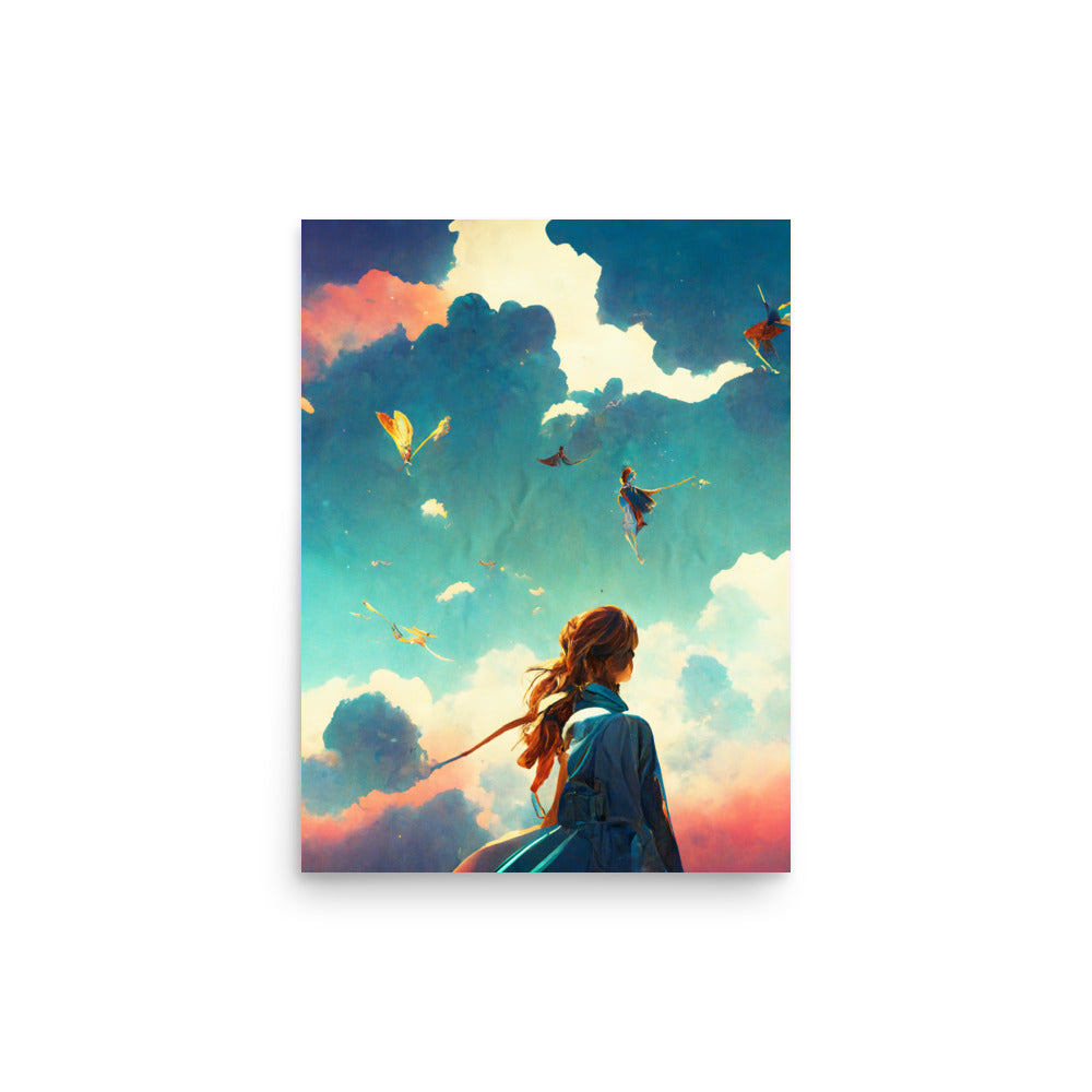 Flying Free: Neutral - Luster Poster