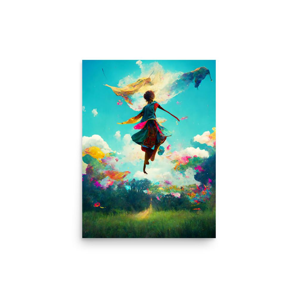 Flying Free: Vibrant - Luster Poster