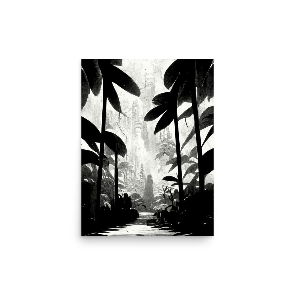 Jungle Games: B&W - Luster Poster