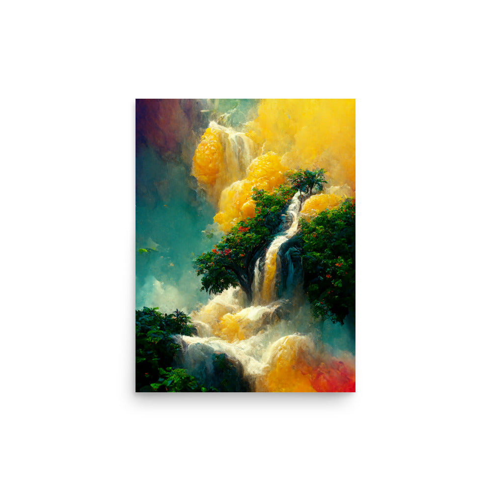 Cascading Nature: Neutral - Luster Poster