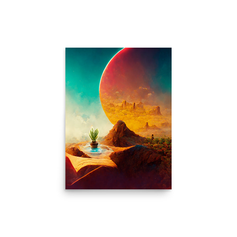 Desert Oasis: Vibrant - Luster Poster