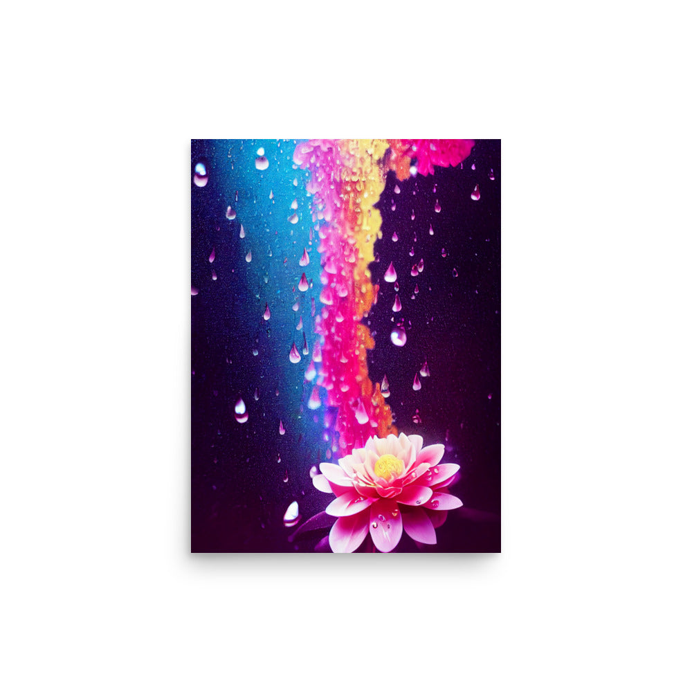 Calming Rain: Vibrant - Luster Poster