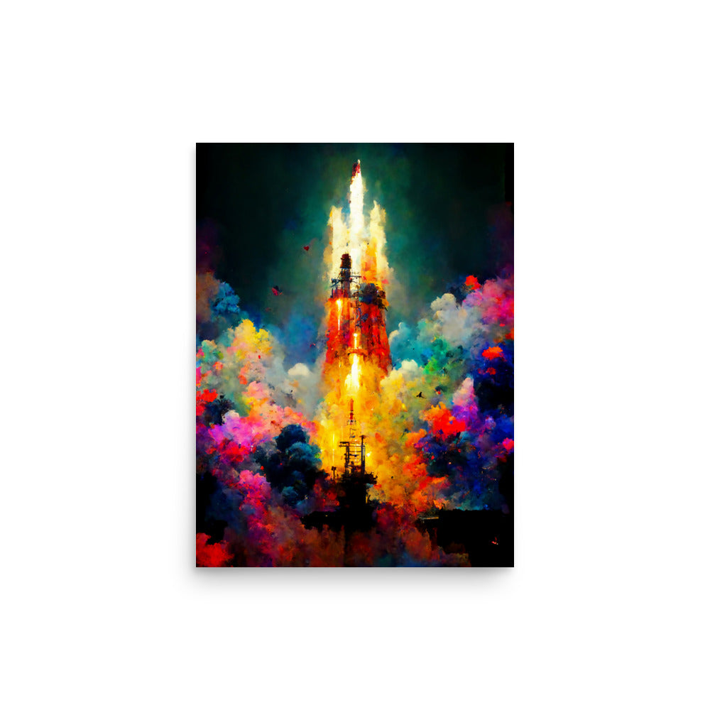 Fiery Exit: Vibrant - Luster Poster