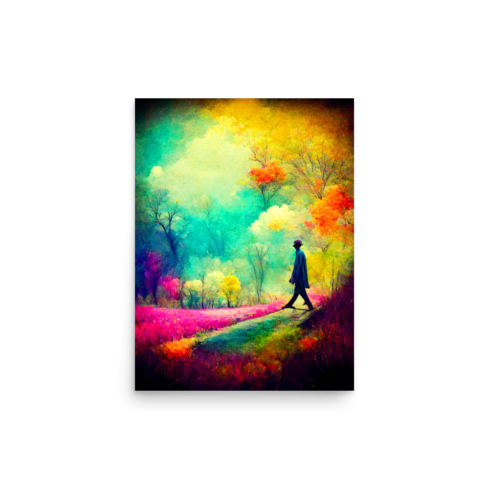 Lone Thoughts: Vibrant - Luster Poster