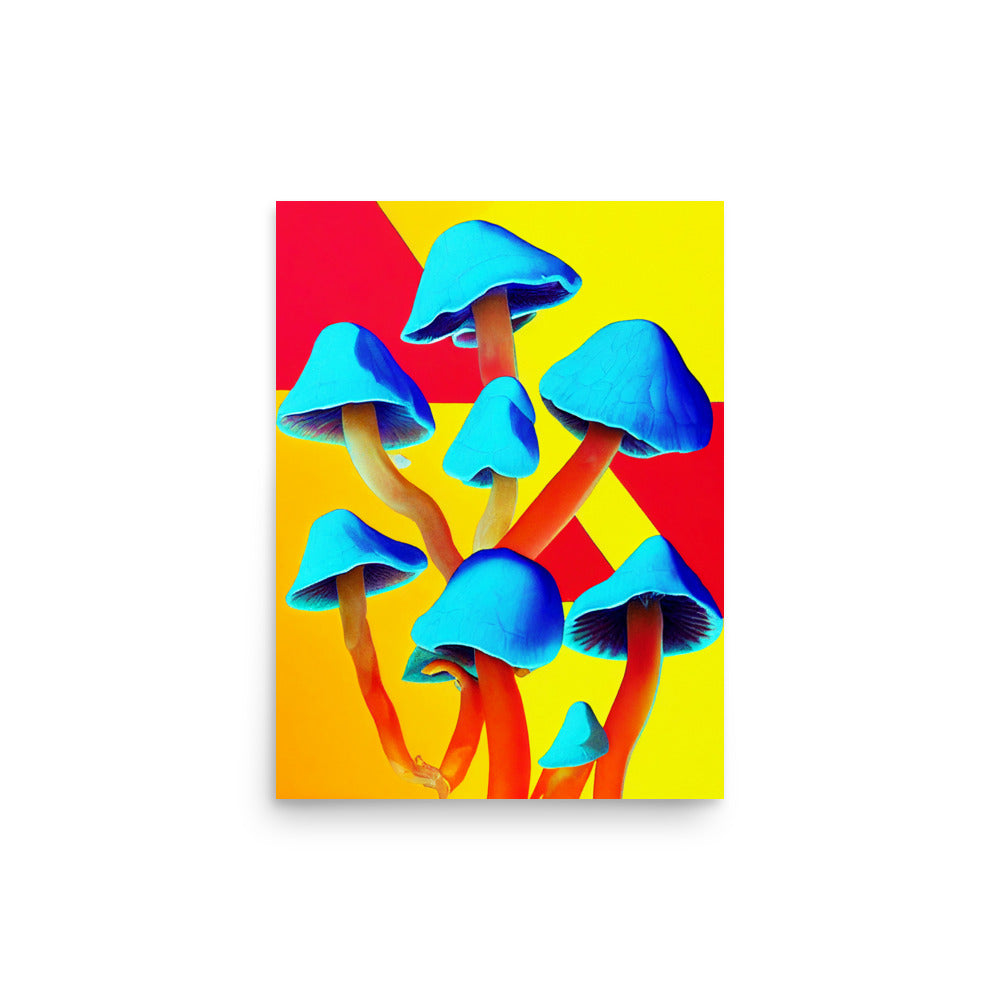 Mushroom Magic: Vibrant - Luster Poster