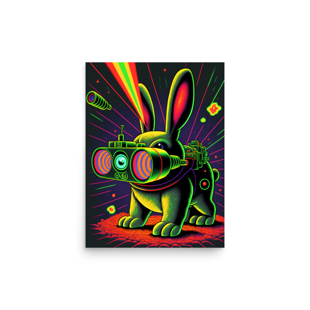 Ro-Bunny: Vibrant - Luster Poster