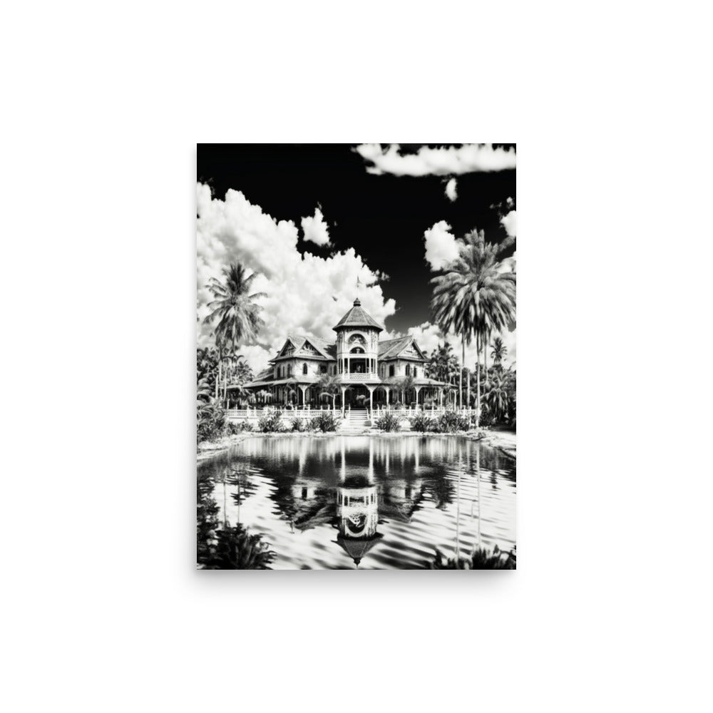 Holiday Home: B&W - Luster Poster