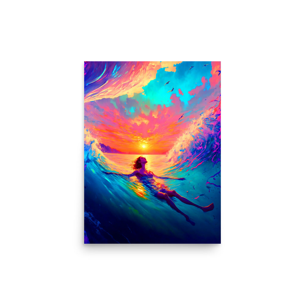 Wave Walker: Vibrant - Luster Poster