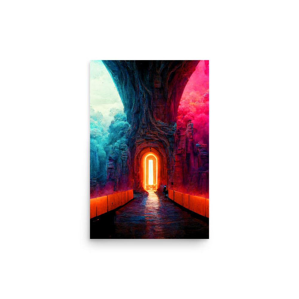 Portal Jumping: Vibrant - Luster Poster