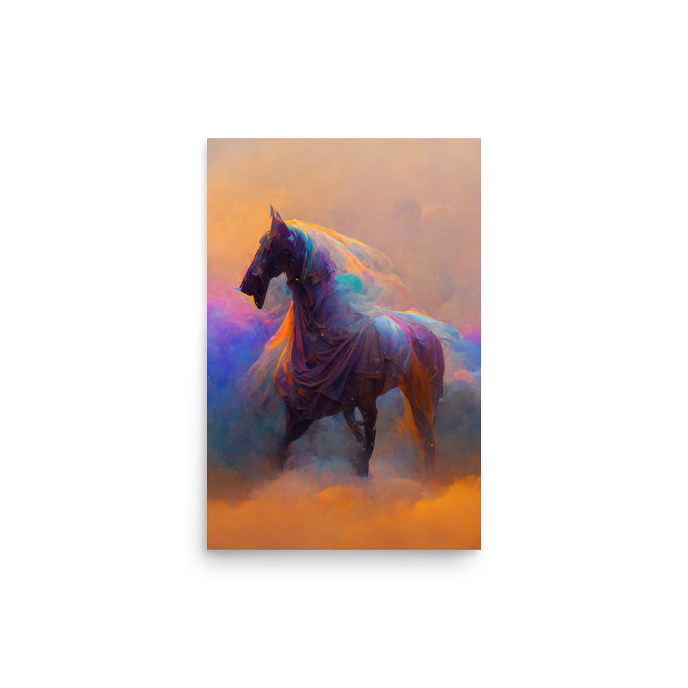 Ghost Horse: Vibrant - Luster Poster