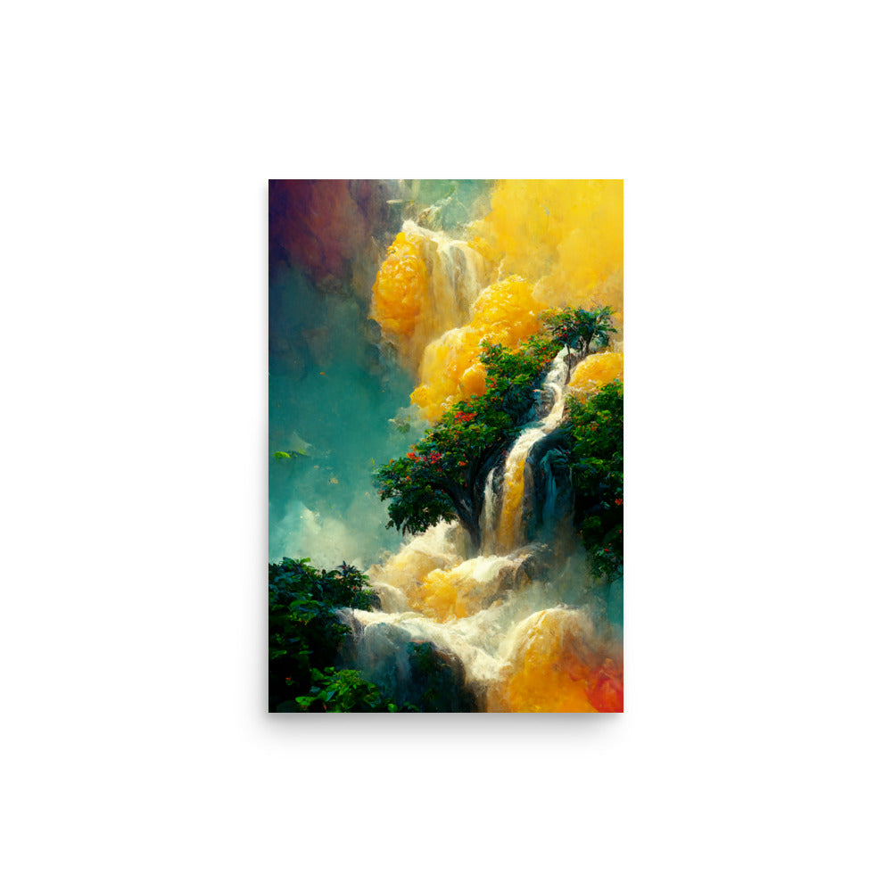 Cascading Nature: Neutral - Luster Poster