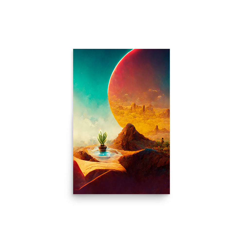 Desert Oasis: Vibrant - Luster Poster