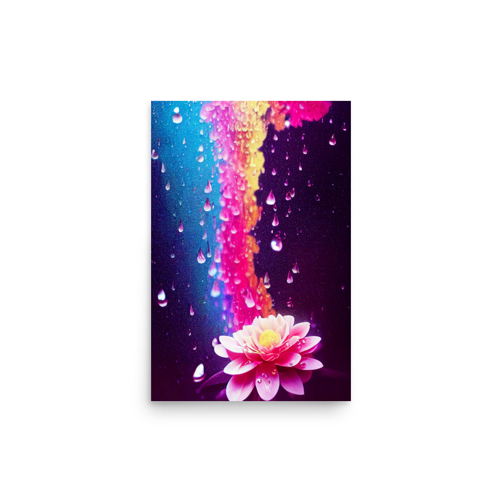 Calming Rain: Vibrant - Luster Poster