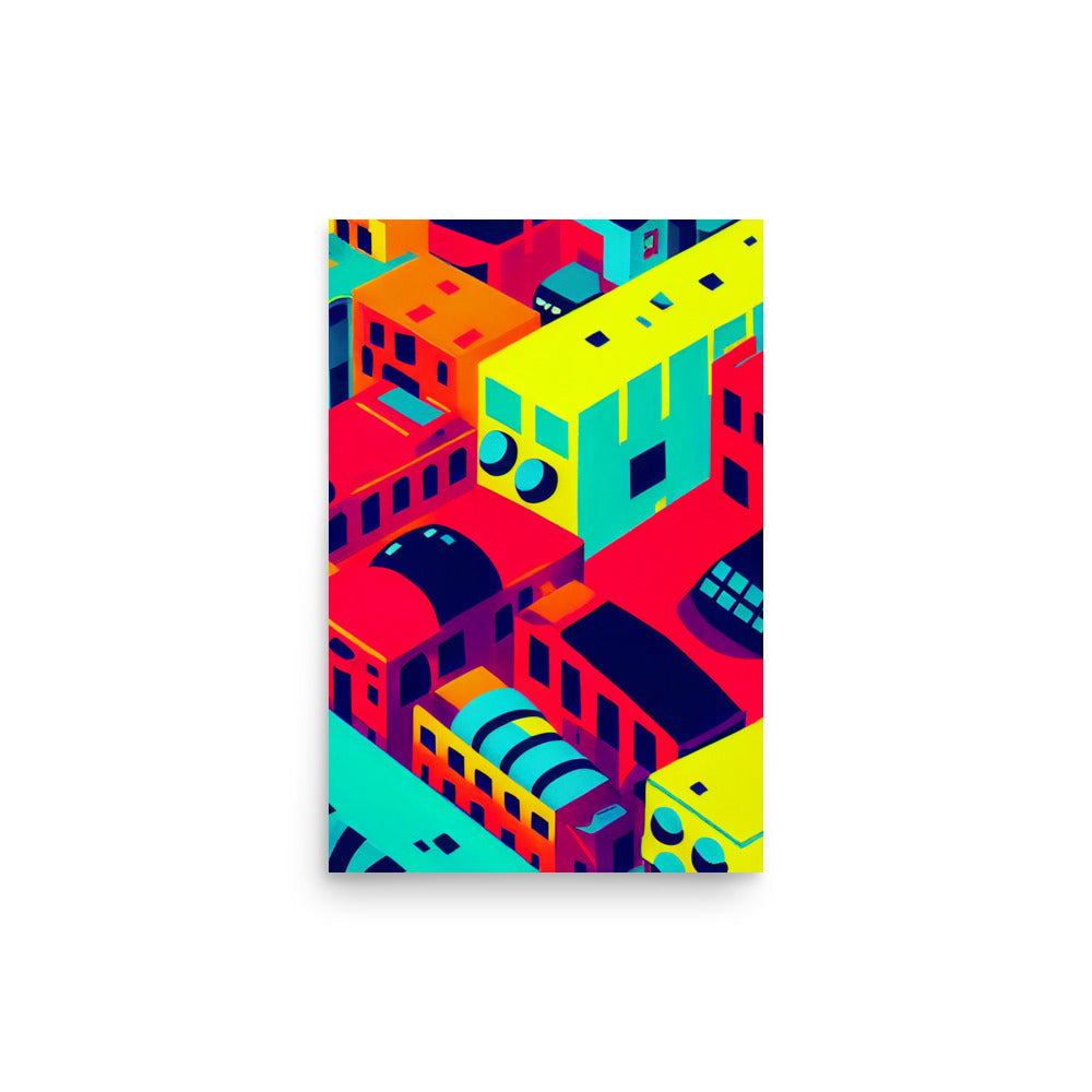 City Shapes: Vibrant - Luster Poster