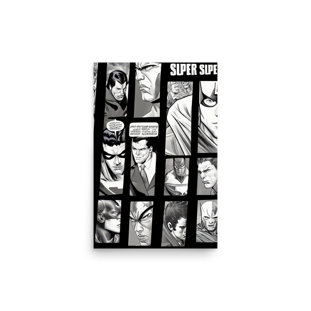 Picture Panels: B&W - Luster Poster