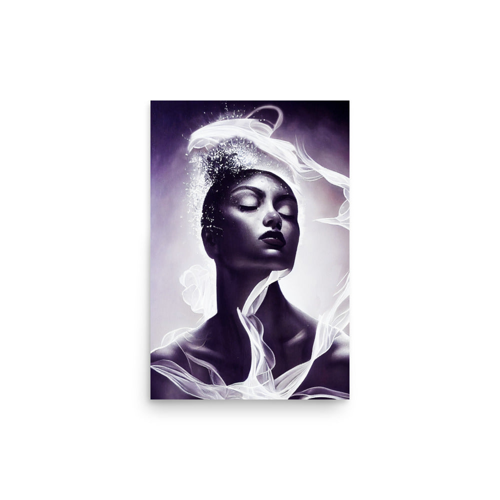 Serene Power: B&W - Luster Poster