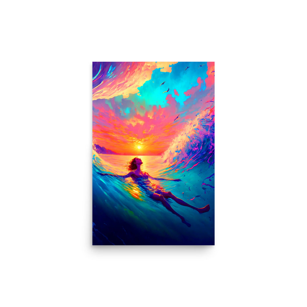 Wave Walker: Vibrant - Luster Poster