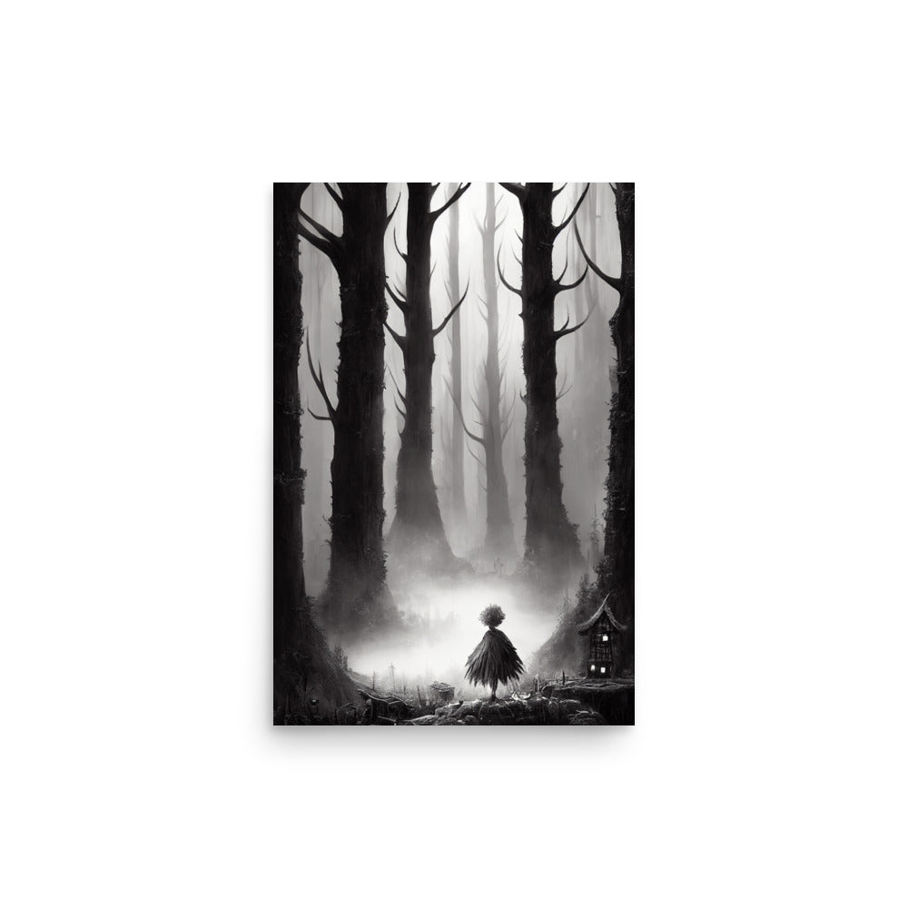 Familiar Forests: B&W - Luster Poster