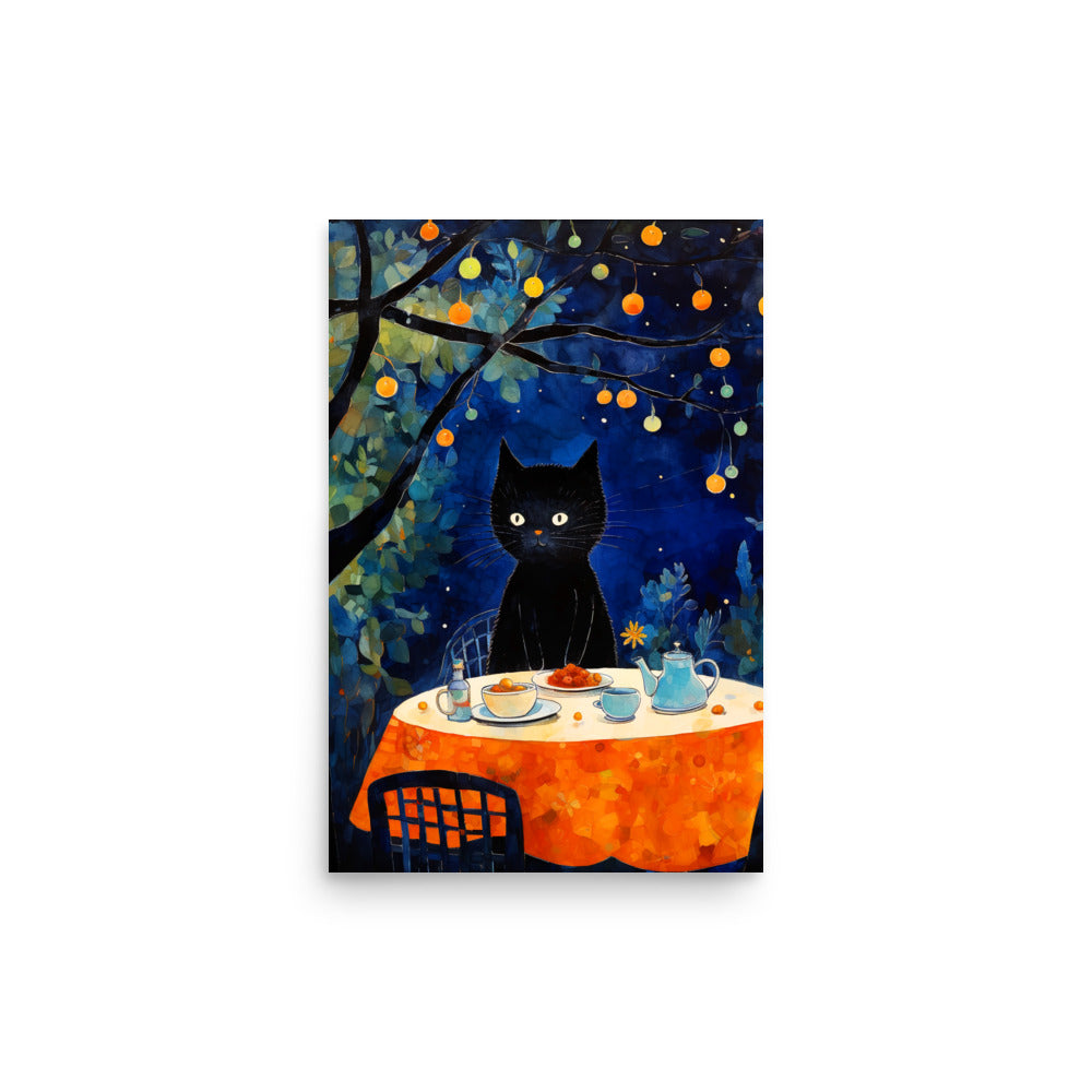 Feline Dinner N2 - Luster Poster