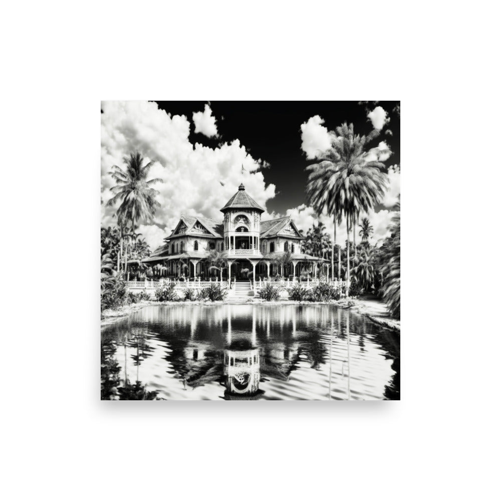 Holiday Home: B&W - Luster Poster