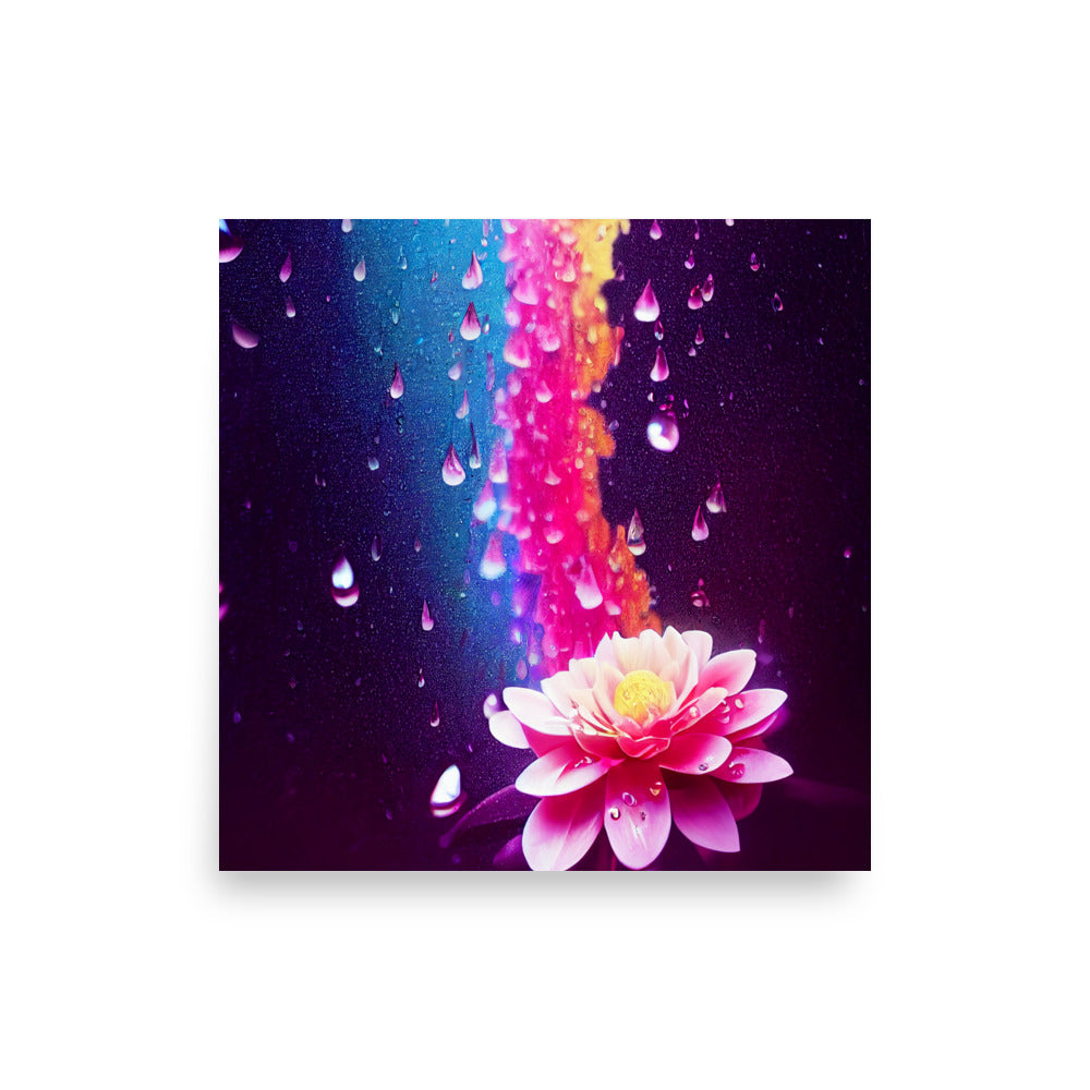 Calming Rain: Vibrant - Luster Poster