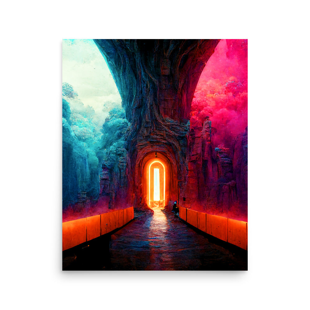 Portal Jumping: Vibrant - Luster Poster