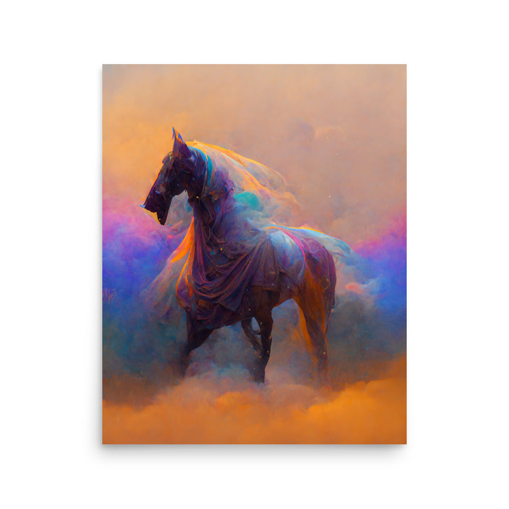 Ghost Horse: Vibrant - Luster Poster