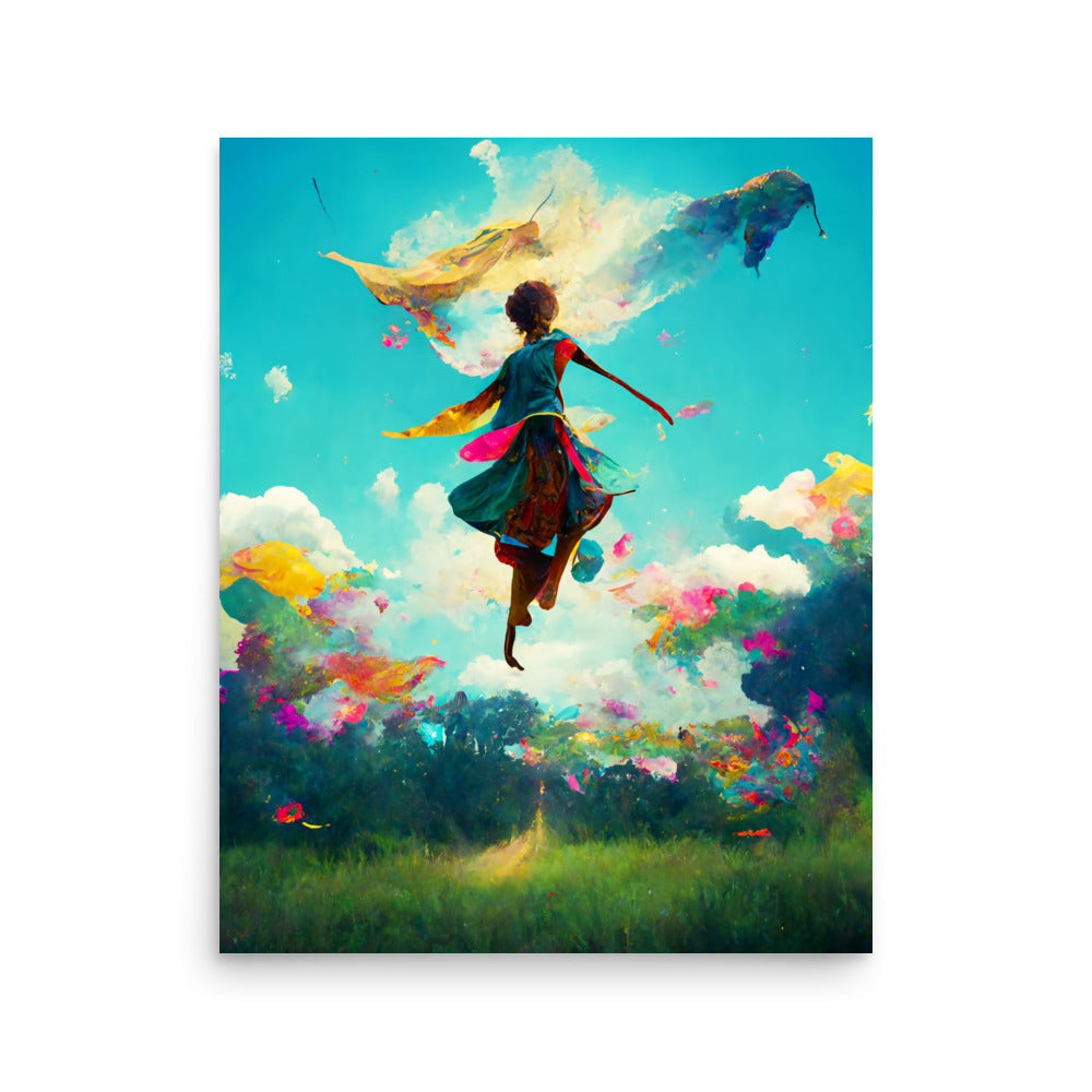 Flying Free: Vibrant - Luster Poster