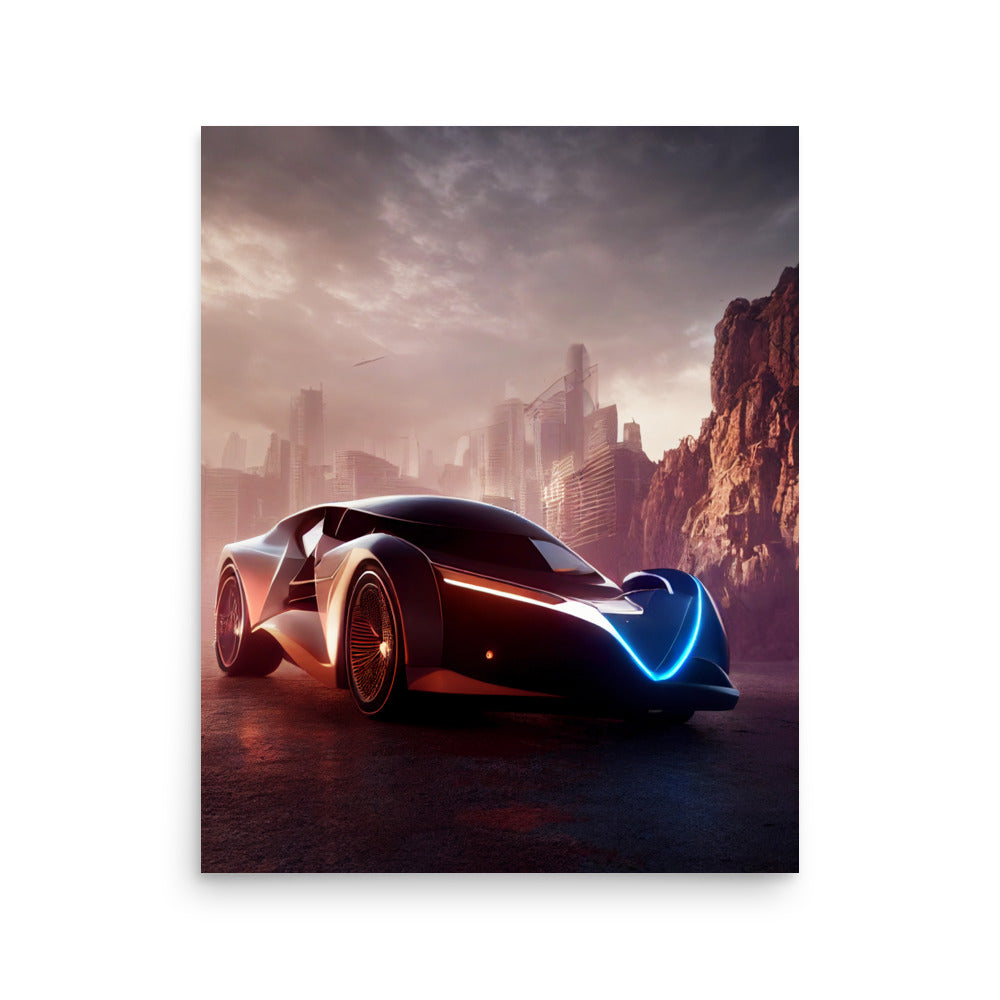 Futuristic Travel: Neutral - Luster Poster