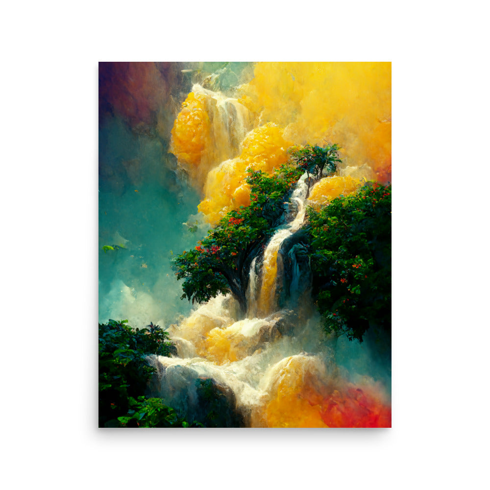 Cascading Nature: Neutral - Luster Poster