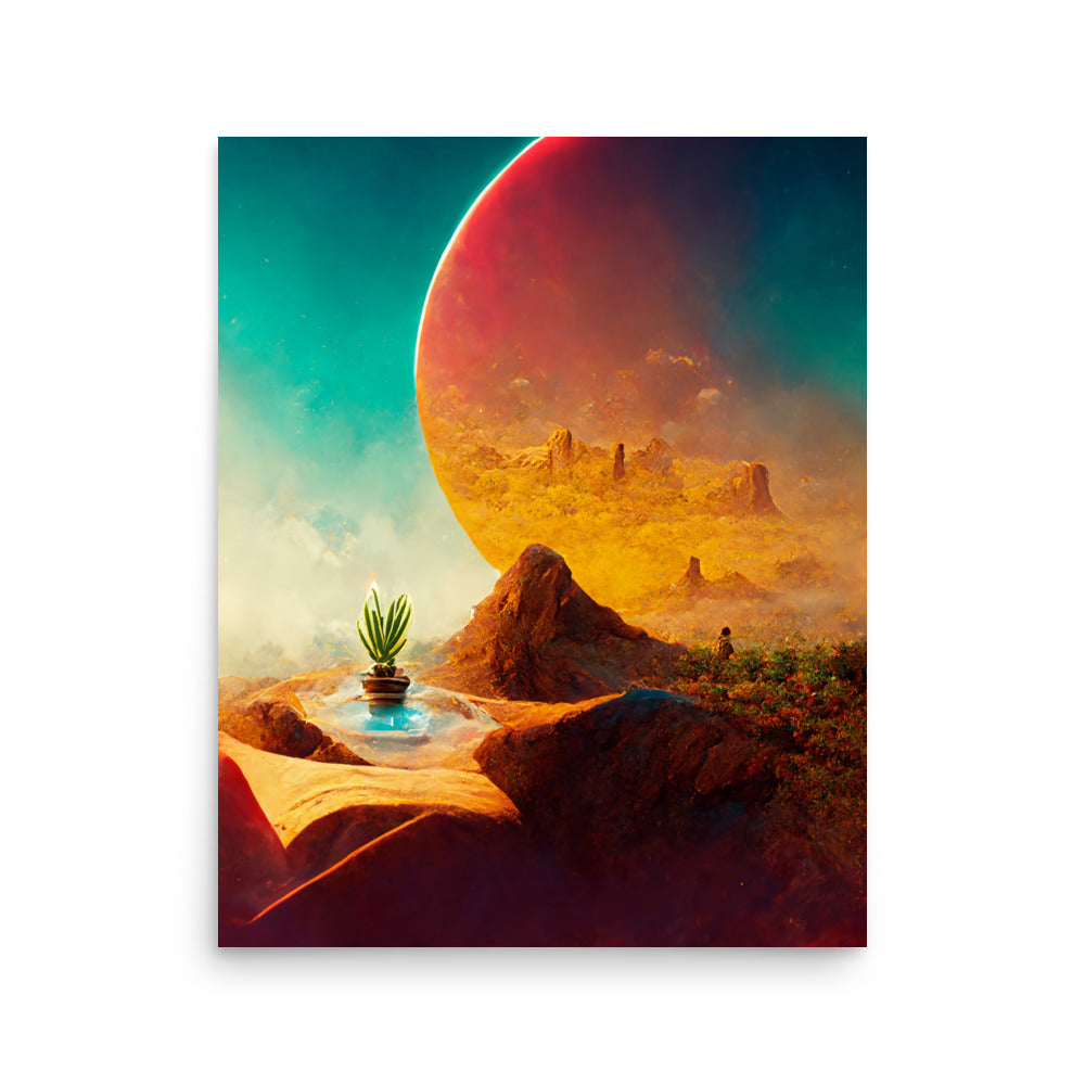 Desert Oasis: Vibrant - Luster Poster